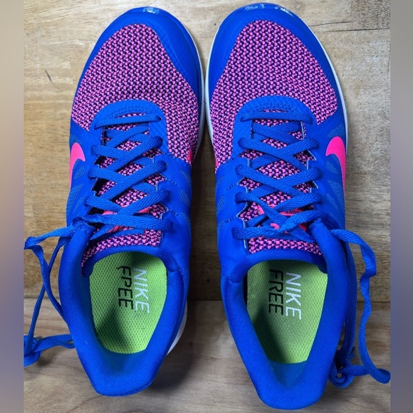 Nike Free 4.0 COLORFUL Womens Size 9 Running Shoes Sneakers Hyper Cobalt - Picture 7 of 12
